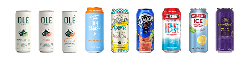 Coolers & Cocktails Selection